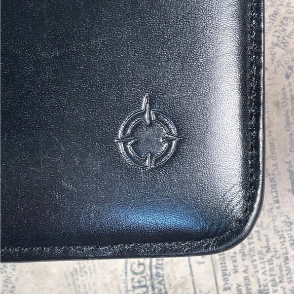 Franklin Covey Black Full Grain Leather Classic Planner - Vintage - Picture 12 of 16